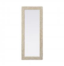 Elegant MR4A2460LN - Jute Rope Mirror 24''x60'' Linen White