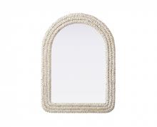 Elegant MR4G2736LN - Jute Rope Mirror 27''x36'' Linen White