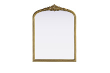 Elegant MR7F2736AB - Naomi Vintage Resin Mirror 27x36 in Antique Brass