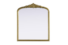 Elegant MR7F3036AB - Naomi Vintage Resin Mirror 30x36 in Antique Brass