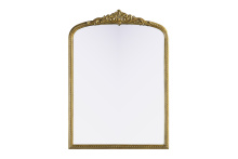 Elegant MR7F3042AB - Naomi Vintage Resin Mirror 30x42 in Antique Brass