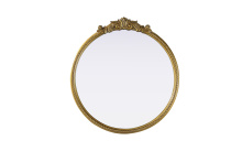 Elegant MR7G30AB - Naomi Vintage Resin Mirror 30x32 in Antique Brass
