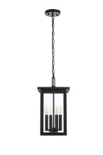 Elegant OD324H16BK - Outdoor Hanging L9" H16" E9" L4 Black