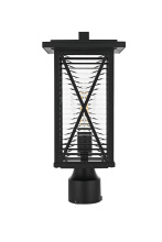 Elegant OD607P16BK - Jada 16 inch Outdoor Post light in Black