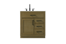Elegant VF29732MCB - Vanity Cabinet 1Dr3Dw 32"W x 22"D x 35''H Chestnut Brown