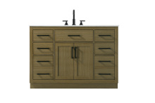Elegant VF29748MCB - Vanity Cabinet 2Dr7Dw 48"W x  22"D x 35''H Chestnut Brown