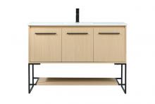 Elegant VF42548MMP - 48 inch Single bathroom vanity in maple