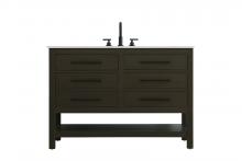 Elegant VF60548MMB - 48 inch Single Bathroom Vanity in Mocha Brown