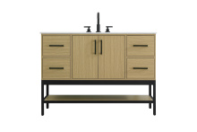 Elegant VF60748MHB - Vanity Cabinet 2Dr4Dw 48"x22"x34" Honey Brown