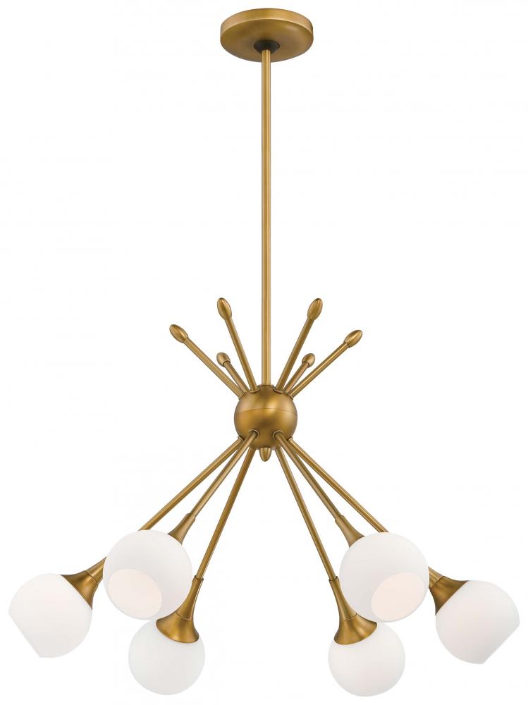 6 LIGHT CHANDELIER