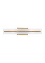 Visual Comfort & Co. Studio Collection 4554302-848 - Dex contemporary 2-light indoor dimmable medium bath vanity wall sconce in satin brass gold finish w