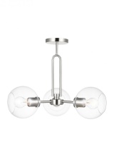 Visual Comfort & Co. Studio Collection 7755703-962 - Codyn Three Light Semi-Flush Convertible Pendant