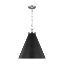Visual Comfort & Co. Studio Collection CP1281MBKPN - Wellfleet Large Cone Pendant