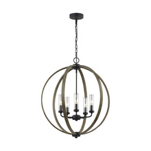Visual Comfort & Co. Studio Collection OLF3294/5WOW/AF - Allier Outdoor Chandelier