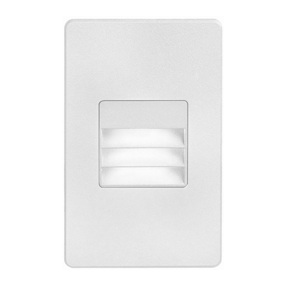 120VAC input, L125mmxW78mmxH37mm, 2700K, 3.3W IP65, White Wall LED Light with Louver