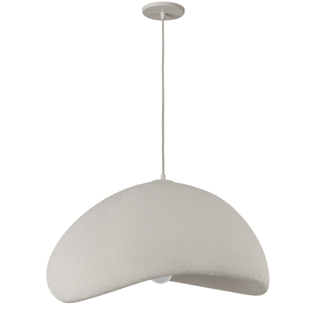 1 Light Pendant in Matte Linen