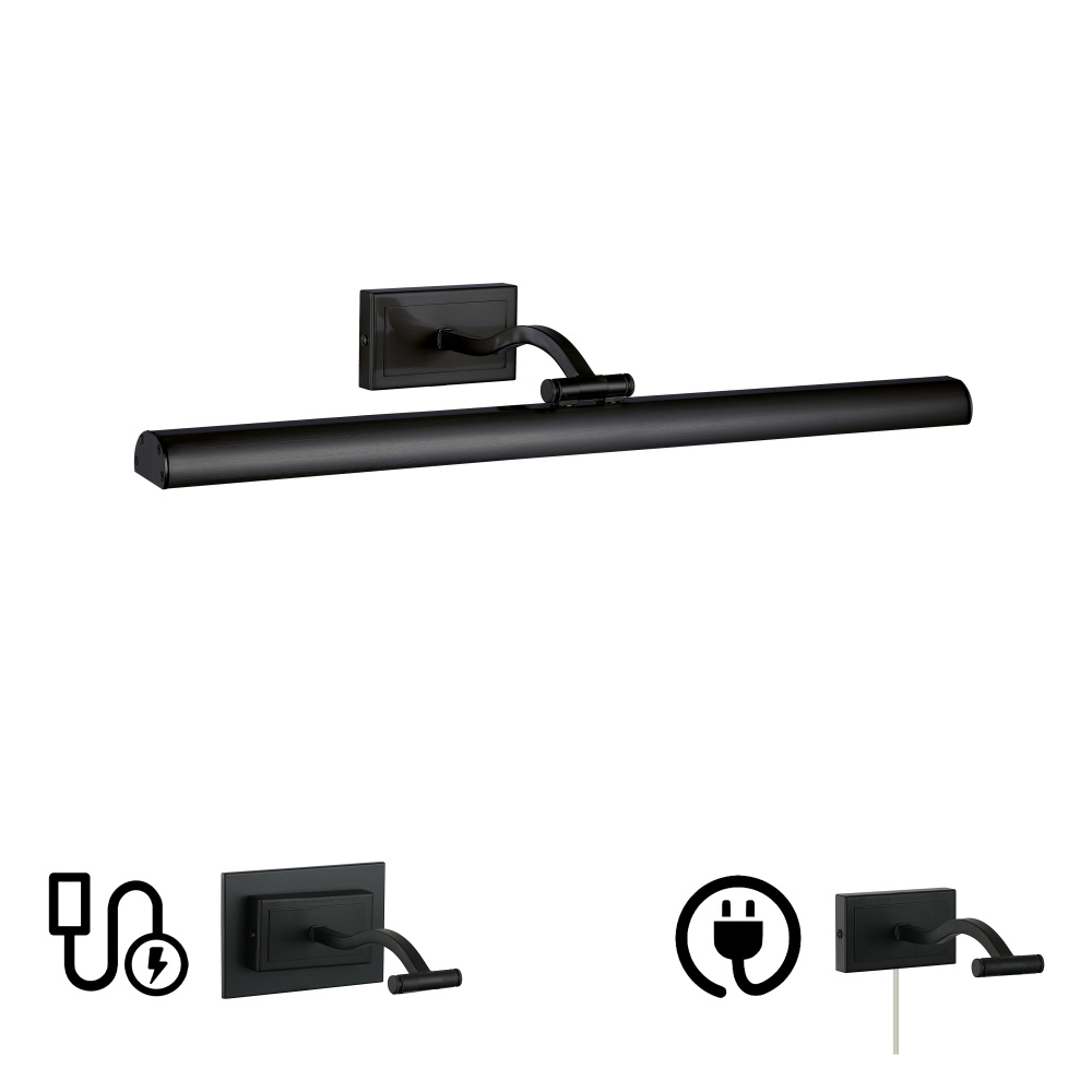 5 Colour Change Temp 30W Matte Black Picture Light