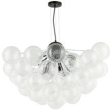 Dainolite CLZ-3612C-MB - 12LT Chandelier, MB w/ CLR Spiral Glass