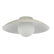 Dainolite OLV-151FH-MBG - 1 Light Flush Mount, Matte Beige w/ Opal Glass