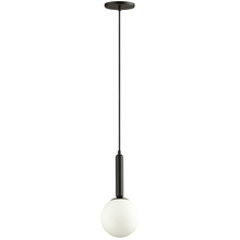 Dainolite TAR-61P-MB-WH - 1LT Incandescent Pendant, MB w/ WH Glass