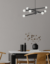 Dainolite WAN-398C-MB - 8LT Chandelier, MB