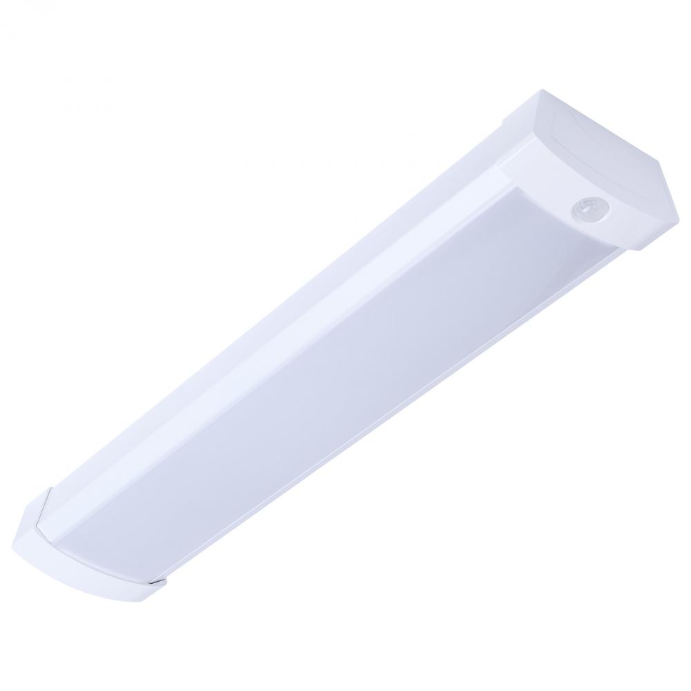 LED 2 Foot Wrap with PIR Motion Sensor; 20 Watts; 27K/30K/35K/40K/50K CCT Selectable; White Finish;