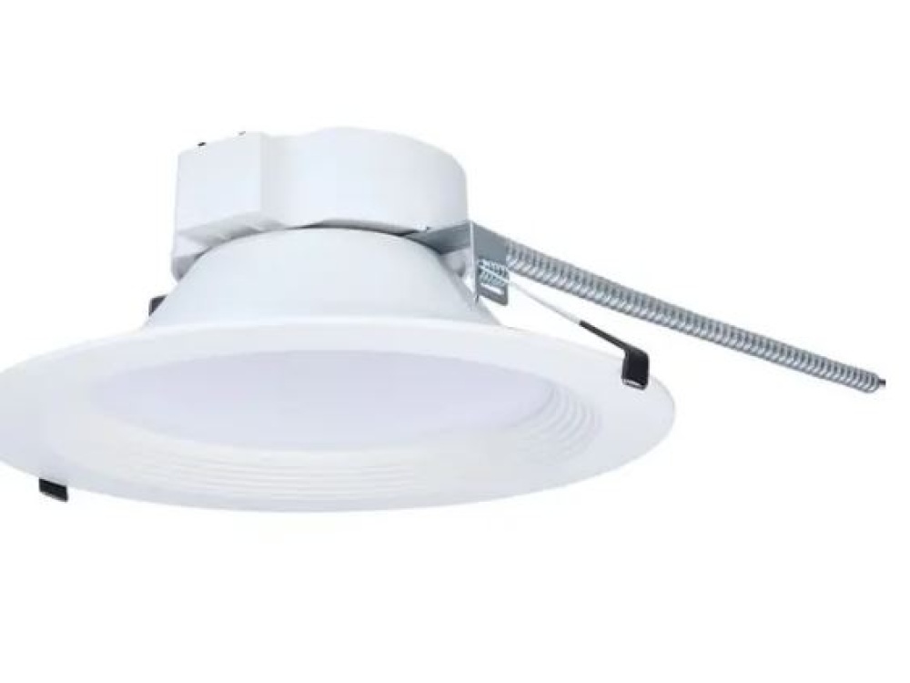 35W Field Selectable LED 10-Inch Commercial Downlight; Dual Dimming; Round; 120-277 Volt