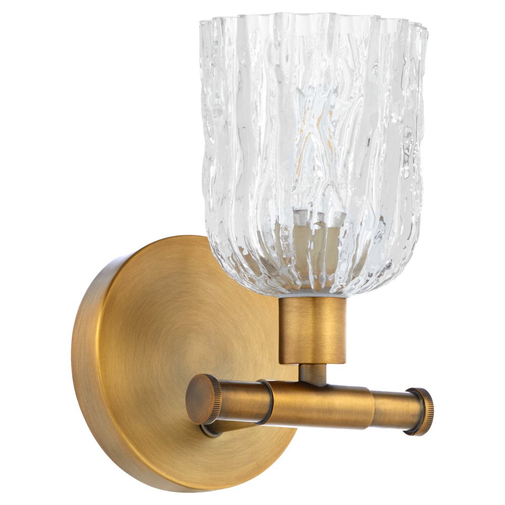 MERIAM 1 LIGHT WALL MOUNT - BRUSHED BRASS