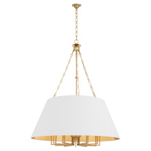 Quorum 8562-12-80 - KARNES 42" 12 LIGHT PENDANT - AGED BRASS