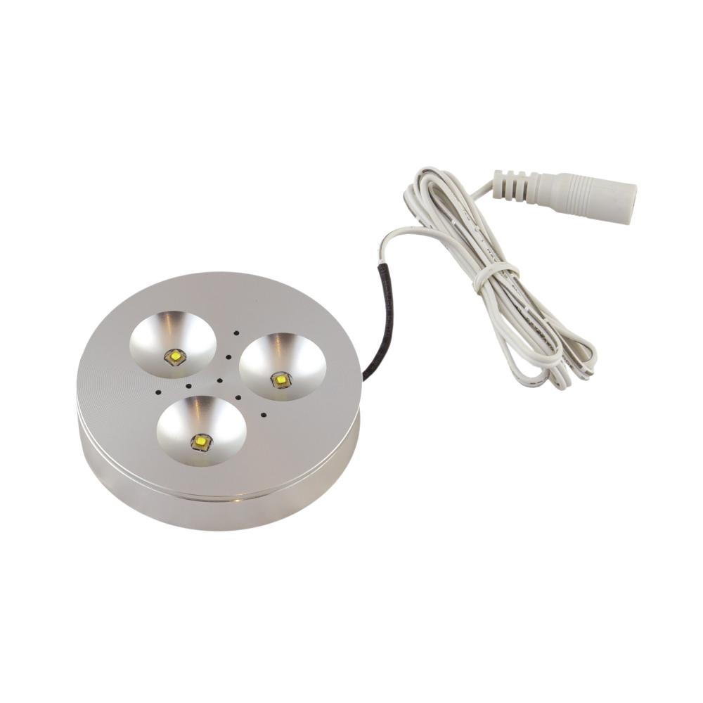 TRIANT LED Puck Light - 12V, 6200K, 353 lm, 74 CRI, White Satin