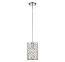 Savoy House Meridian M70017CH - 1-Light Mini Pendant in Chrome