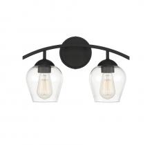 Savoy House Meridian M80031MBK - 2-Light Bathroom Vanity Light in Matte Black