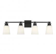 Savoy House Meridian M80056MBK - 4-Light Bathroom Vanity Light in Matte Black