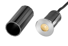 Hinkley 15075SS - Large Stainless Steel LED Round Button Light