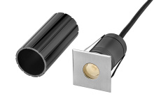 Hinkley 15085SS - Large Stainless Steel LED Square Button Light