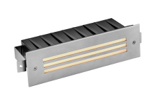 Hinkley 15335SS - 12V LED Large Louvered Brick Light