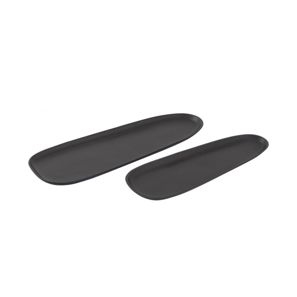 Blain Tray - Set of 2 Matte Black (2 pack) (2 pack)