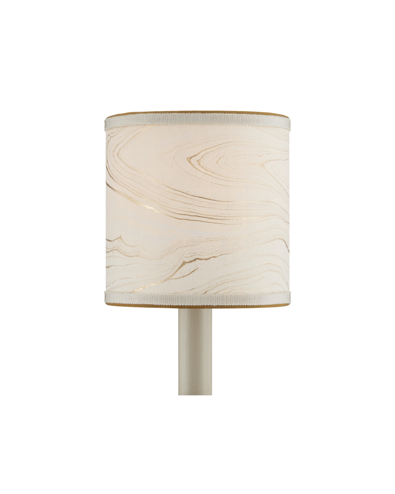 Marble Cream Paper Drum Chandelier Shade