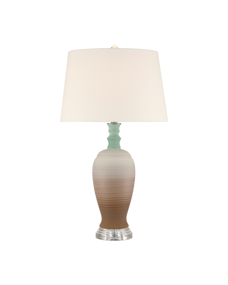 Happy 80's Brown & Pale Blue Table Lamp