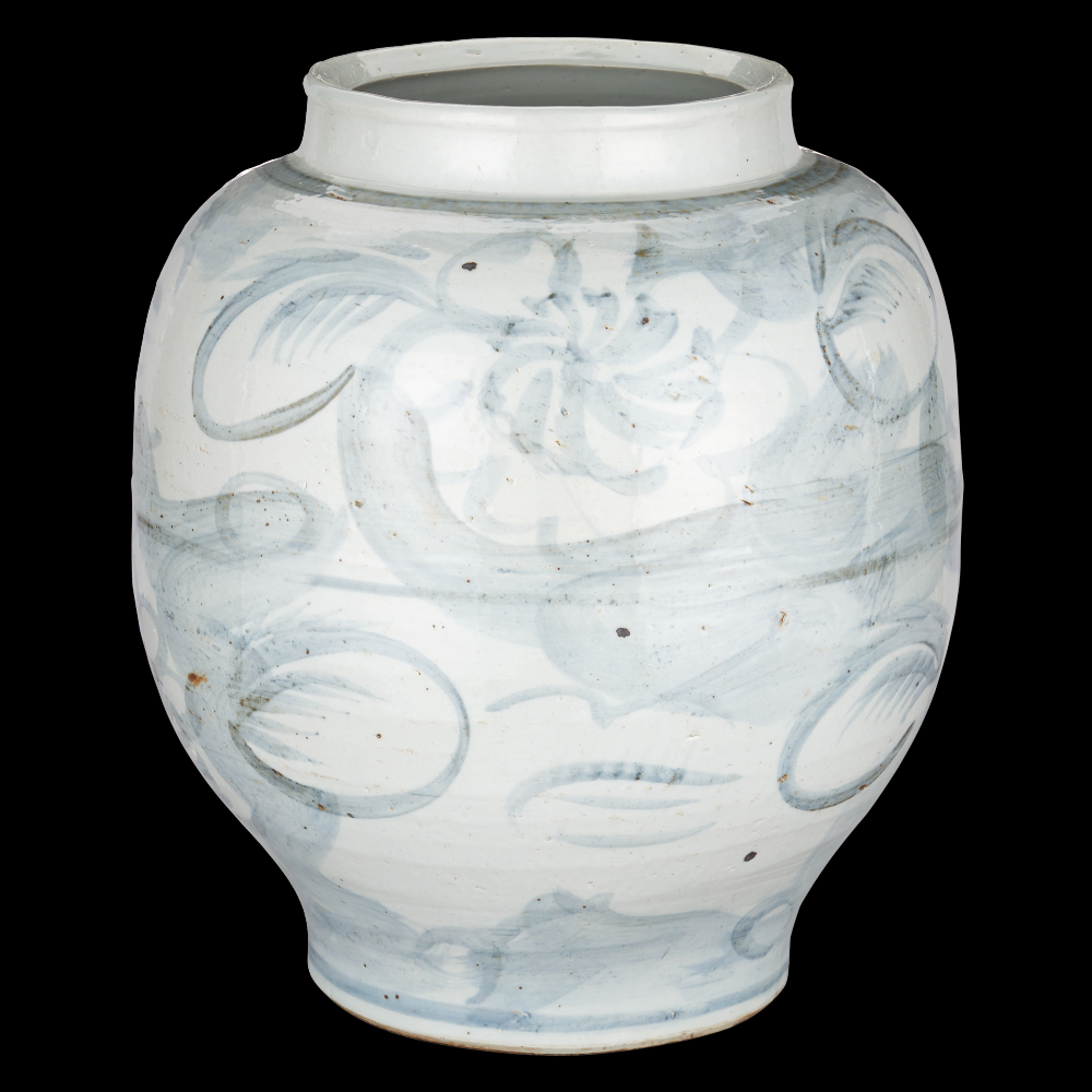 Ming-Style Countryside Large Preserve Pot