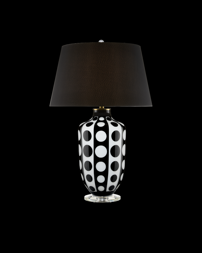 Cicero Black & White Table Lamp