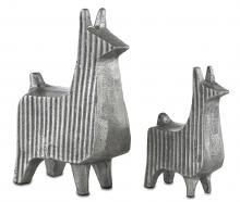 Currey 1200-0378 - Cria Silver Llama Set of 2