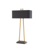 Currey 6000-0566 - Adorn Large Brass Table Lamp