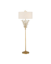 Currey 8000-0168 - Forget-Me-Not Gold Floor Lamp