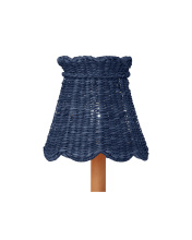 Currey 0900-0037 - Annabelle Indigo Tapered Chandelier Shade